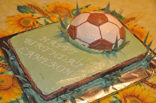 soccer birthday cake